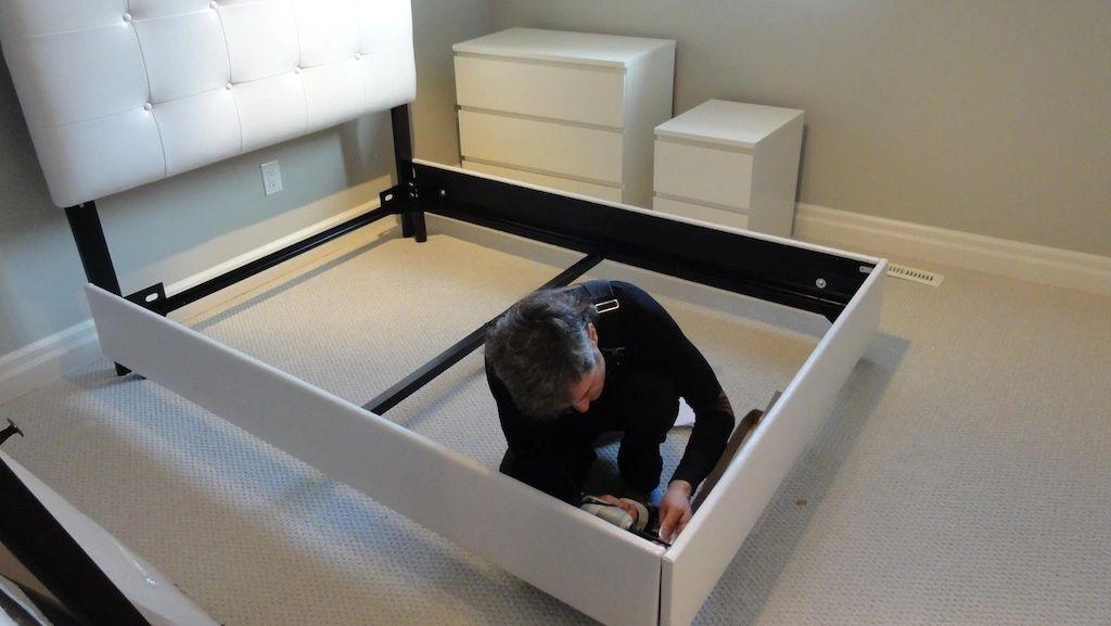 Wardrobe assembly services — Hello Services team at work