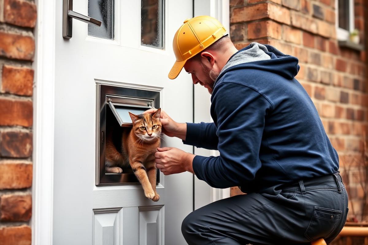 Cat Flap Fitting