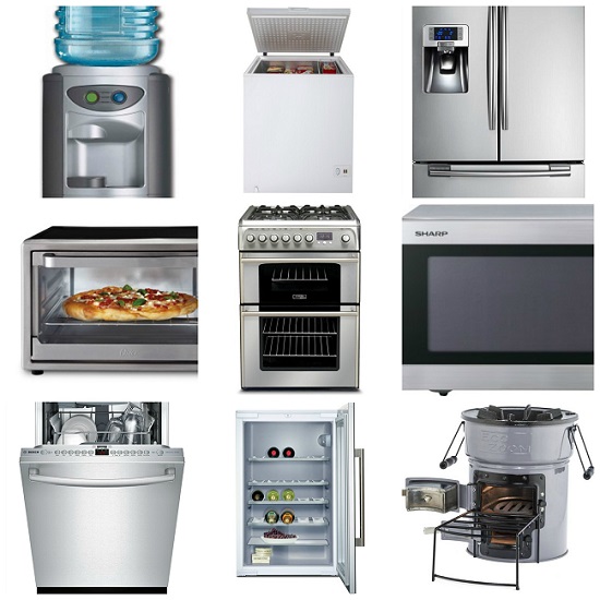 Large kitchen deals appliances