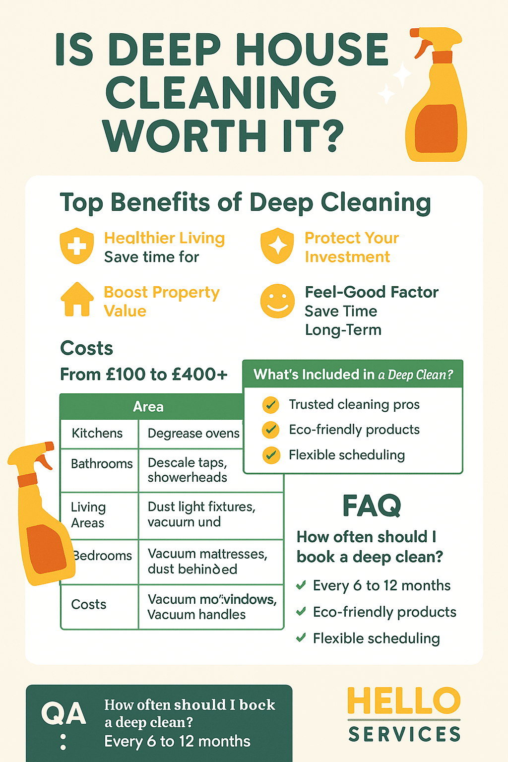 How often should you deep clean your house