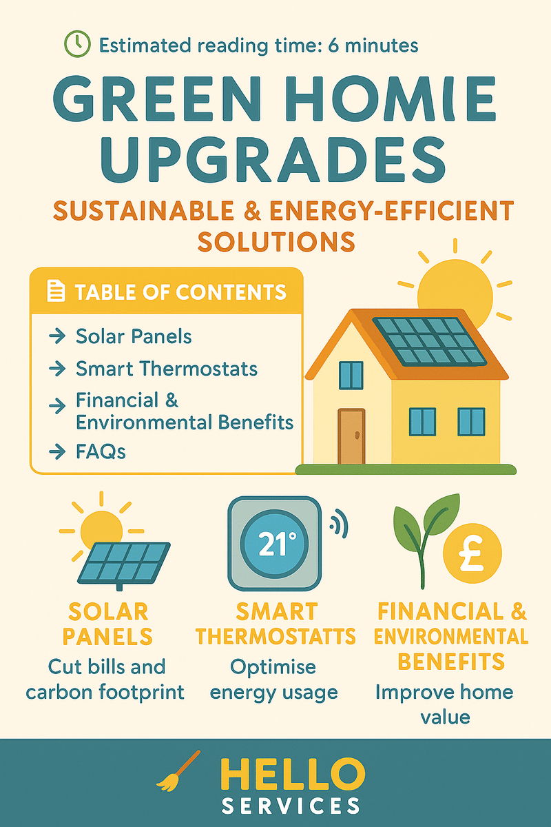 Green Home Upgrades: Sustainable & Energy-Efficient Solutions — Handyman & home guide from Hello Services