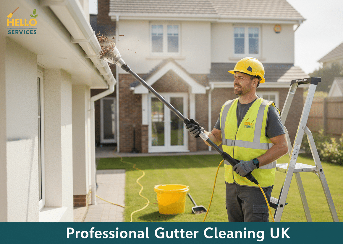 How to start a Gutter cleaning business with Hello Services in the UK