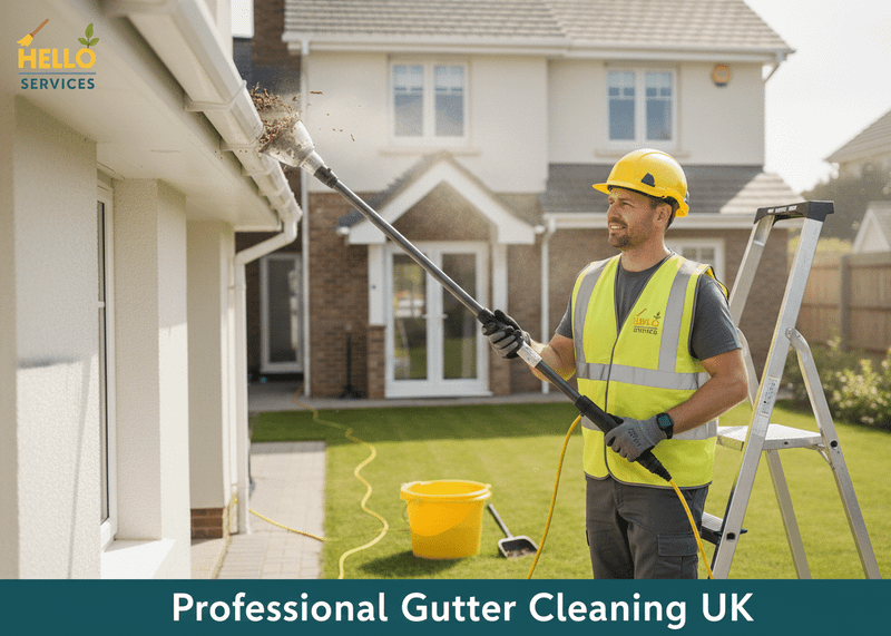 How to start a Gutter cleaning business with Hello Services in the UK — Cleaning guide from Hello Services